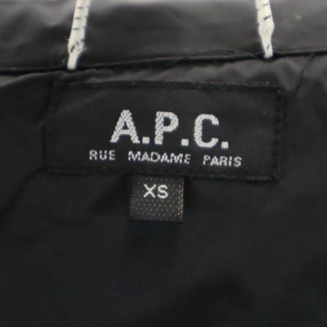 アーペーセー ナイロンジャケット XS ブラック A.P.C. RUE MADAME PARIS フード メンズ 【中古】 【231013】