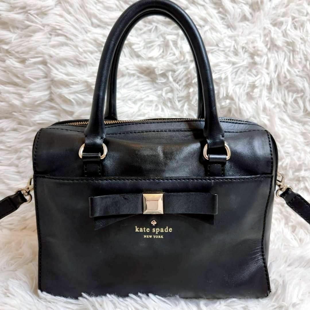 Kate spade NEWYORK　2way ハンドバッグ　レザー　ブラック レディースのバッグ(ハンドバッグ)の商品写真