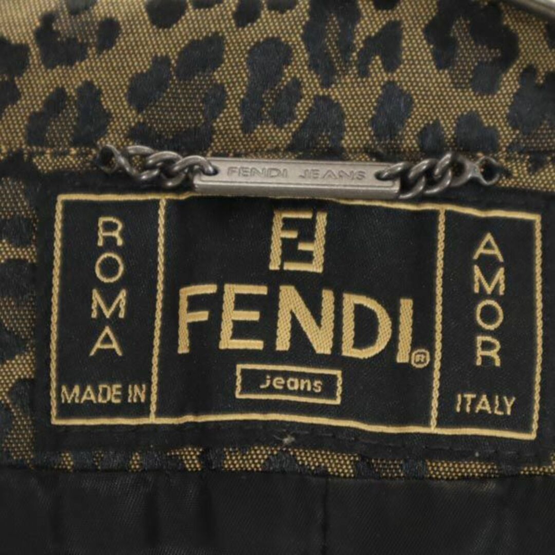 イタリア製　FENDI ジャケット ベルト付き 金ボタン  ヴィンテージ