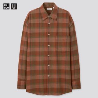 ユニクロ(UNIQLO)のユニクロ　ライトフランネルワイドフィットチェックシャツ（長袖）(シャツ/ブラウス(長袖/七分))