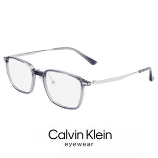 【新品】 メンズ カルバンクライン メガネ ck23556lb-001 51mm MALE calvin klein 眼鏡 おしゃれ めがね スクエア 型 コンビネーション フレーム 黒ぶち ブラック