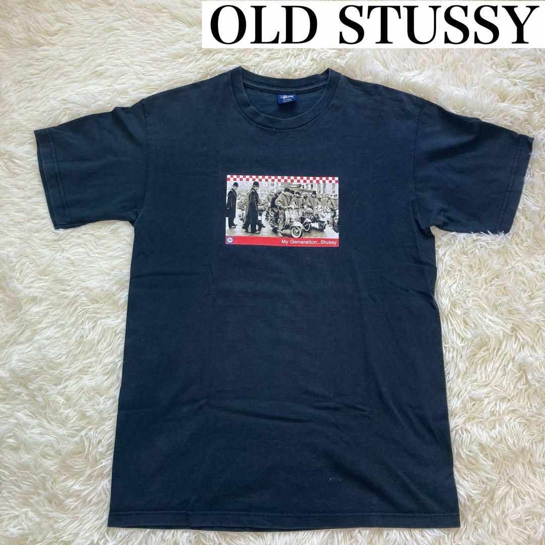 STUSSY - 美品✨ ステューシー STUSSY 90s Tシャツ ブラック Lサイズの