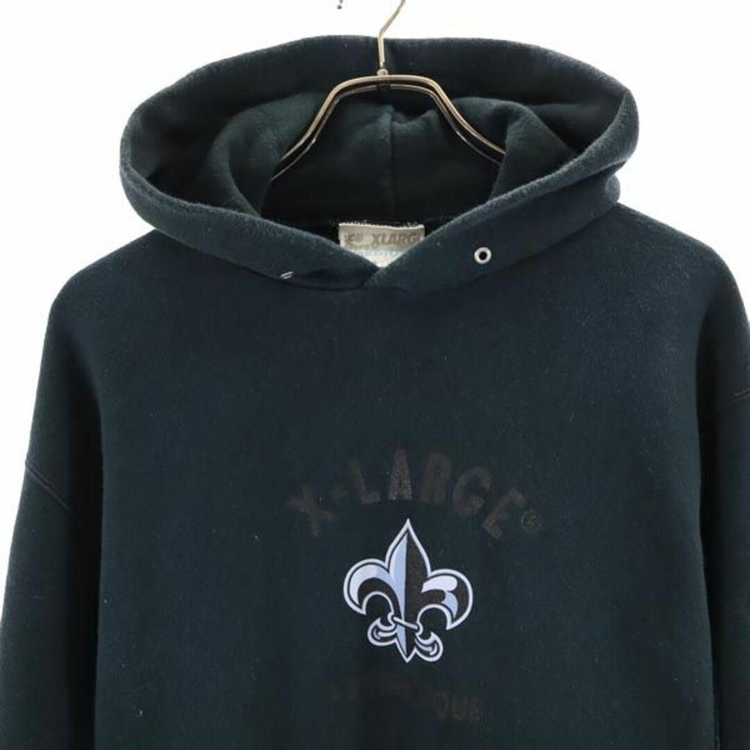 XLARGE - エクストララージ プリント スウェットパーカー M ブラック