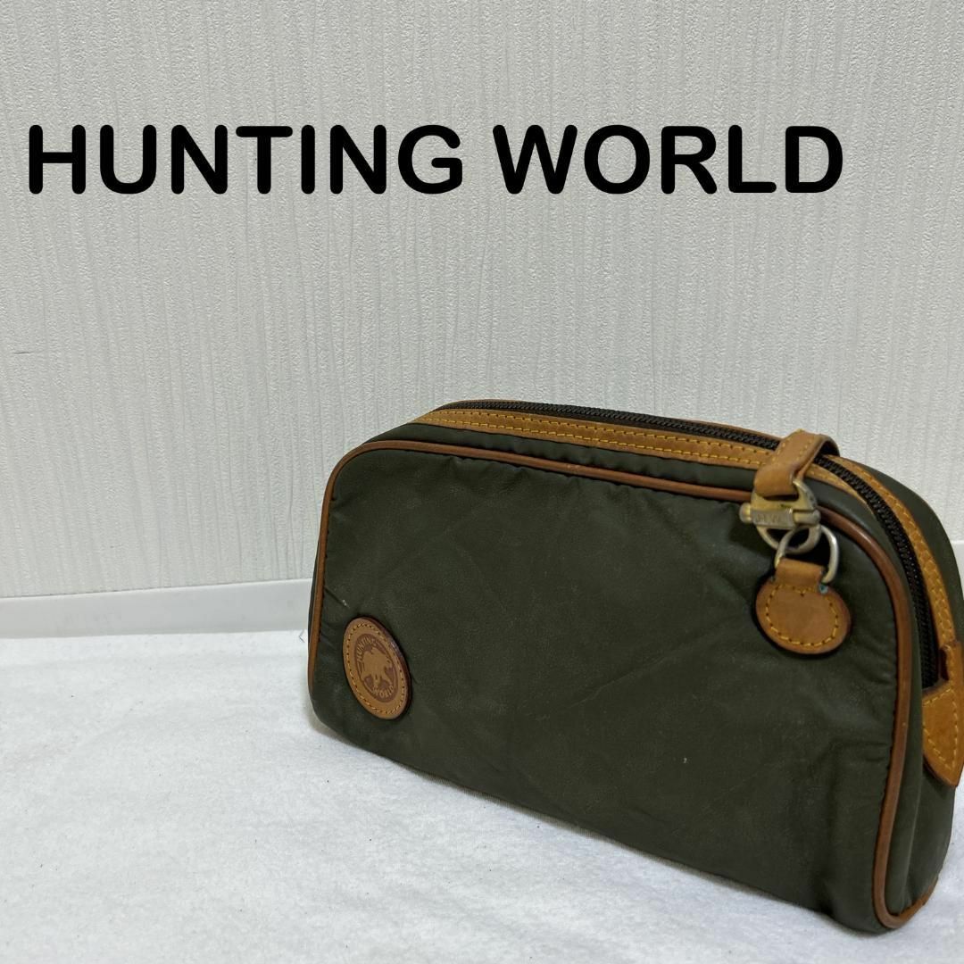 HUNTING WORLD(ハンティングワールド)のレア✨HUNTINGWORLDハンティングワールドショルダーバッグ/ハンドバッグ レディースのバッグ(ショルダーバッグ)の商品写真