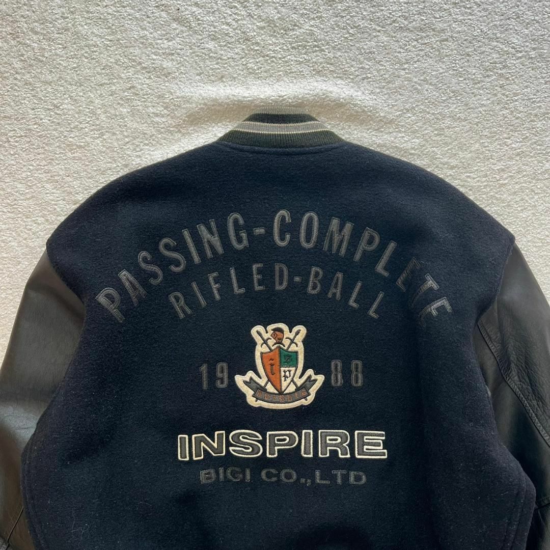 【 Vintage 】Bigi Inspire 牛本革 スタジャン Size L