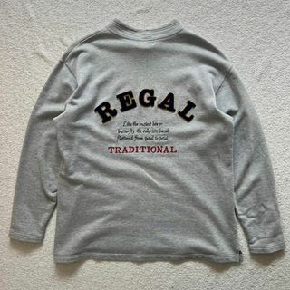 リーガル(REGAL)のREGAL リーガル モックネック スウェット トップス ワッペン ロゴ(スウェット)