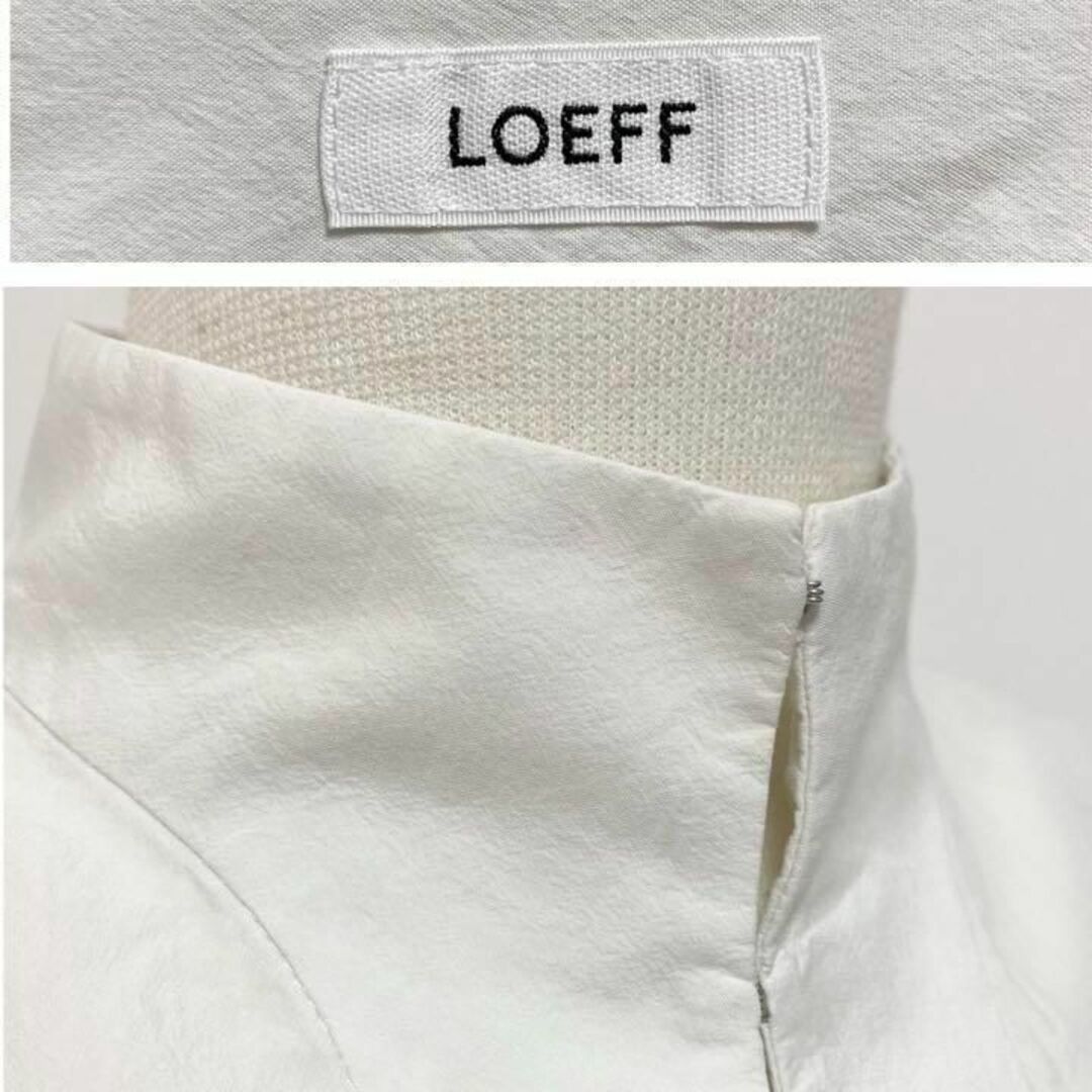 【定価3.1万】LOEFF ロエフ ボリューム袖スタンドカラーシャツ