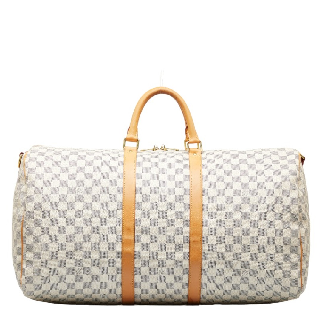 ルイ ヴィトン ダミエ アズール キーポル バンドリエール55 ボストンバッグ ショルダーバッグ 2WAY N41429 PVC レディース LOUIS VUITTON 【222-19472】