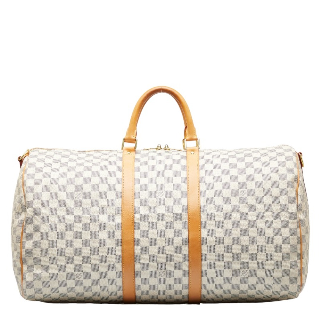 ルイ ヴィトン ダミエ アズール キーポル バンドリエール55 ボストンバッグ ショルダーバッグ 2WAY N41429 PVC レディース LOUIS VUITTON 【222-19472】