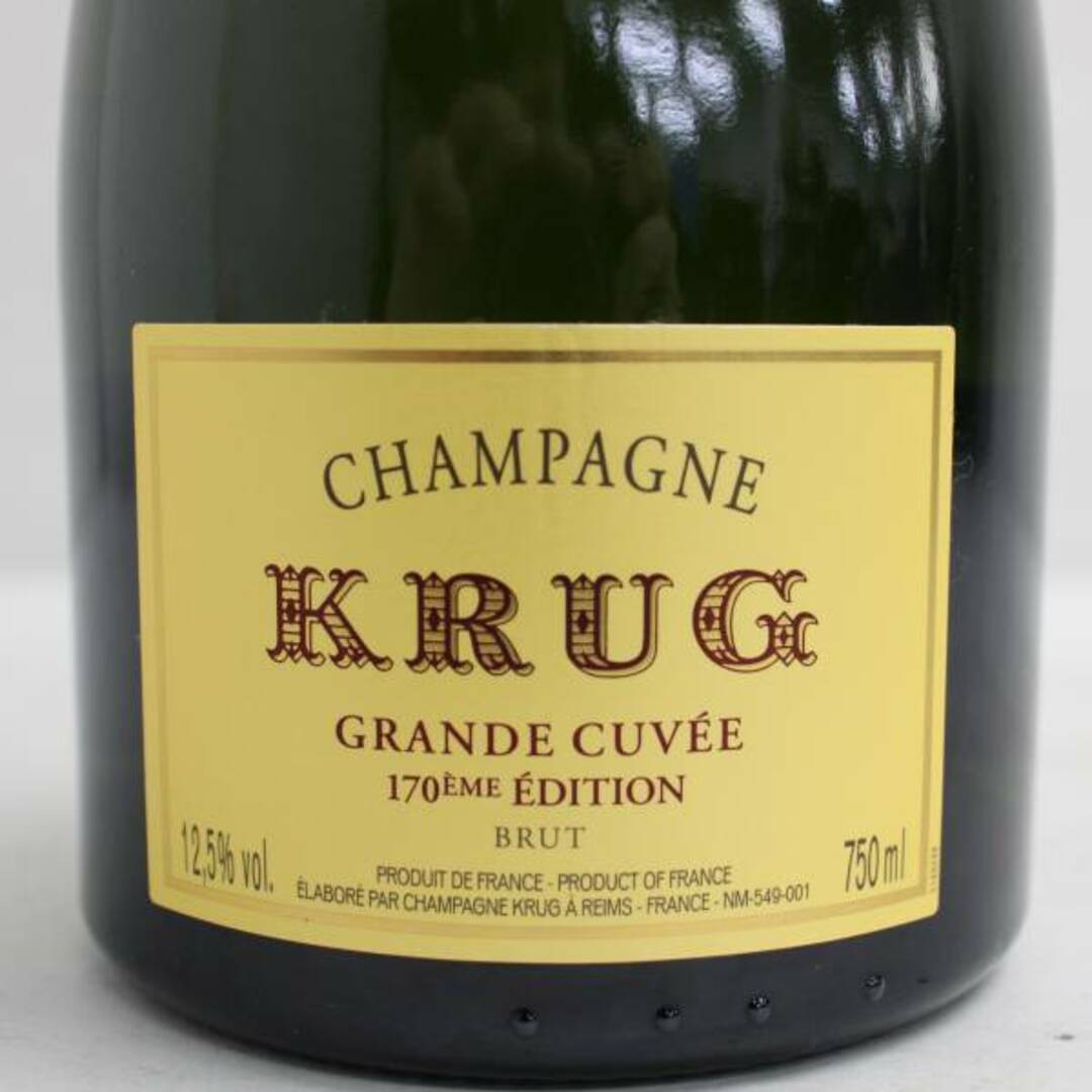 Krug(クリュッグ)のクリュッグ グラン キュヴェ 170EME EDITION 食品/飲料/酒の酒(シャンパン/スパークリングワイン)の商品写真