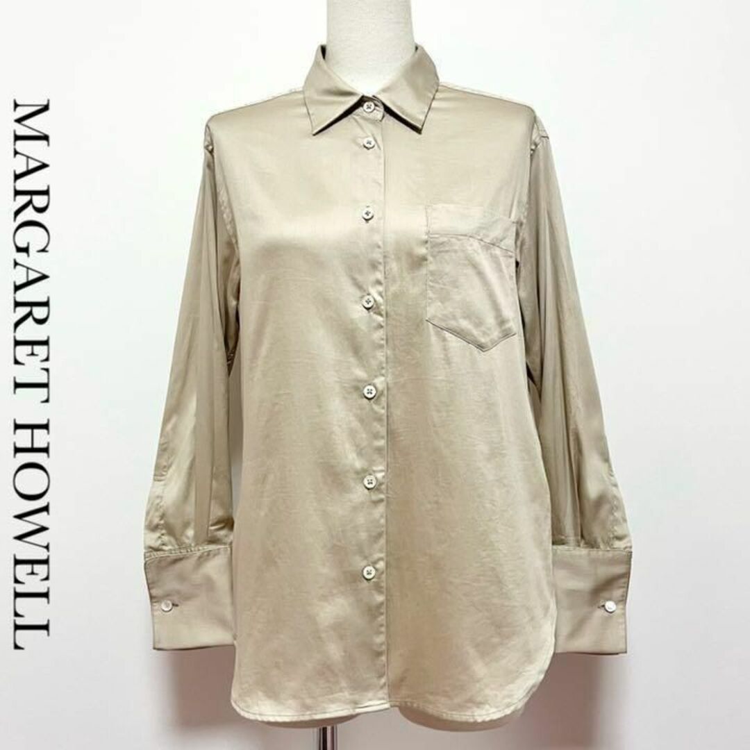 MARGARETHOWELLMARGARET HOWELL マーガレットハウエル ダブルカフスシャツブラウス