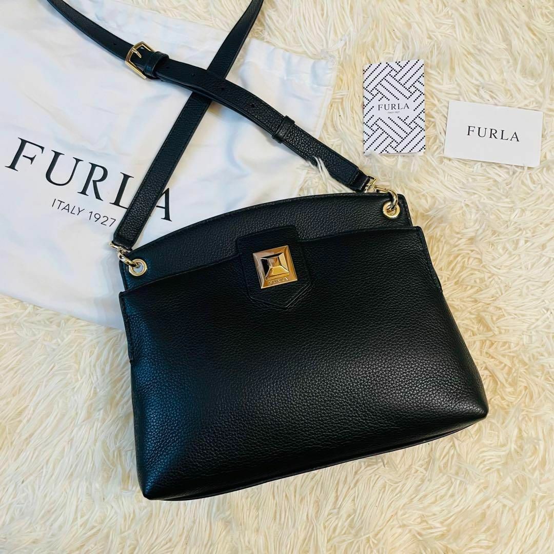 Furla - 未使用級＊FURLA ショルダーバッグ クラッチ 2way アナ 革 ...