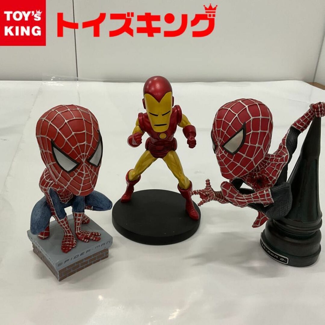 NECA Head Knocker MARVEL スパイダーマン アイアンマン マーベル 3点