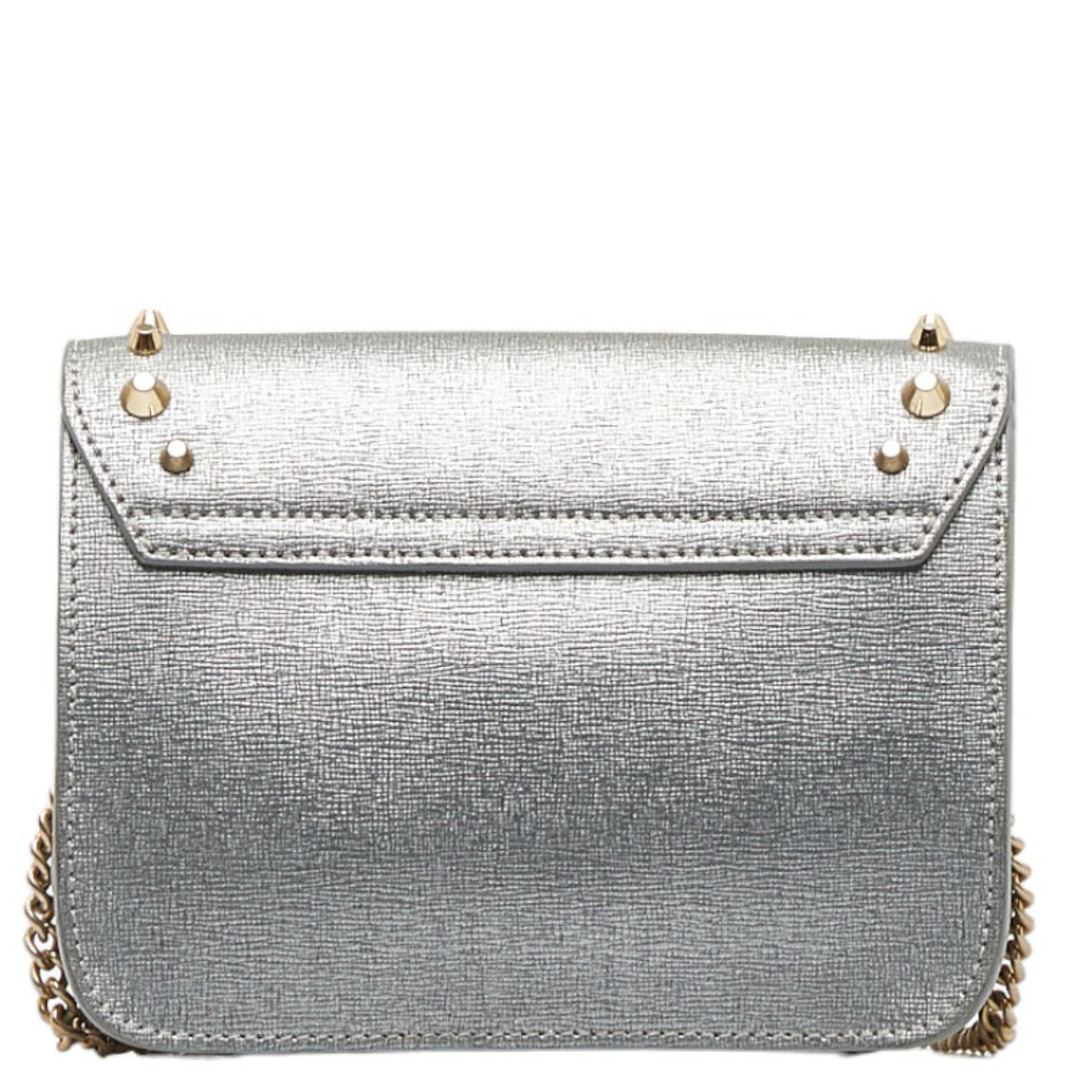 フルラ メトロポリス スタッズ チェーン ショルダーバッグ レザー レディース Furla 【1-0120304】 ほぼ未使用☆フルラ 折りたたみ財布 ベージュ パイパー メトロポリス バッグ