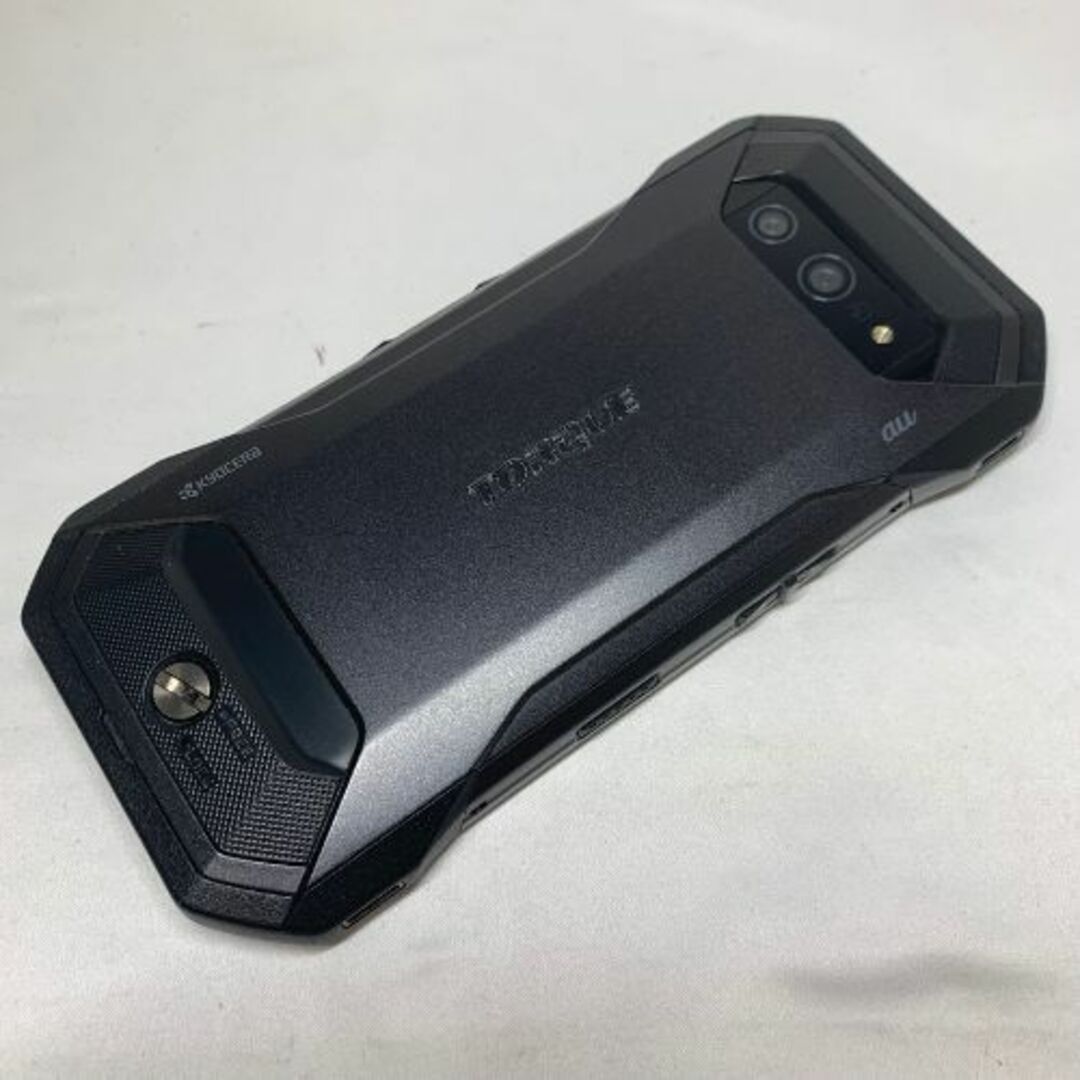 京セラ(キョウセラ)の【中古品】TORQUE 5G au   KYG01 ブラック  スマホ/家電/カメラのスマートフォン/携帯電話(スマートフォン本体)の商品写真