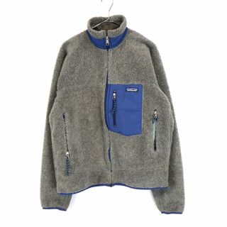 パタゴニア(patagonia)の90年代 USA製 patagonia パタゴニア STY 23055 クラシックレトロX フリースジャケット アウトドア 防寒 グレー (メンズ M) 中古 古着 N9296(その他)