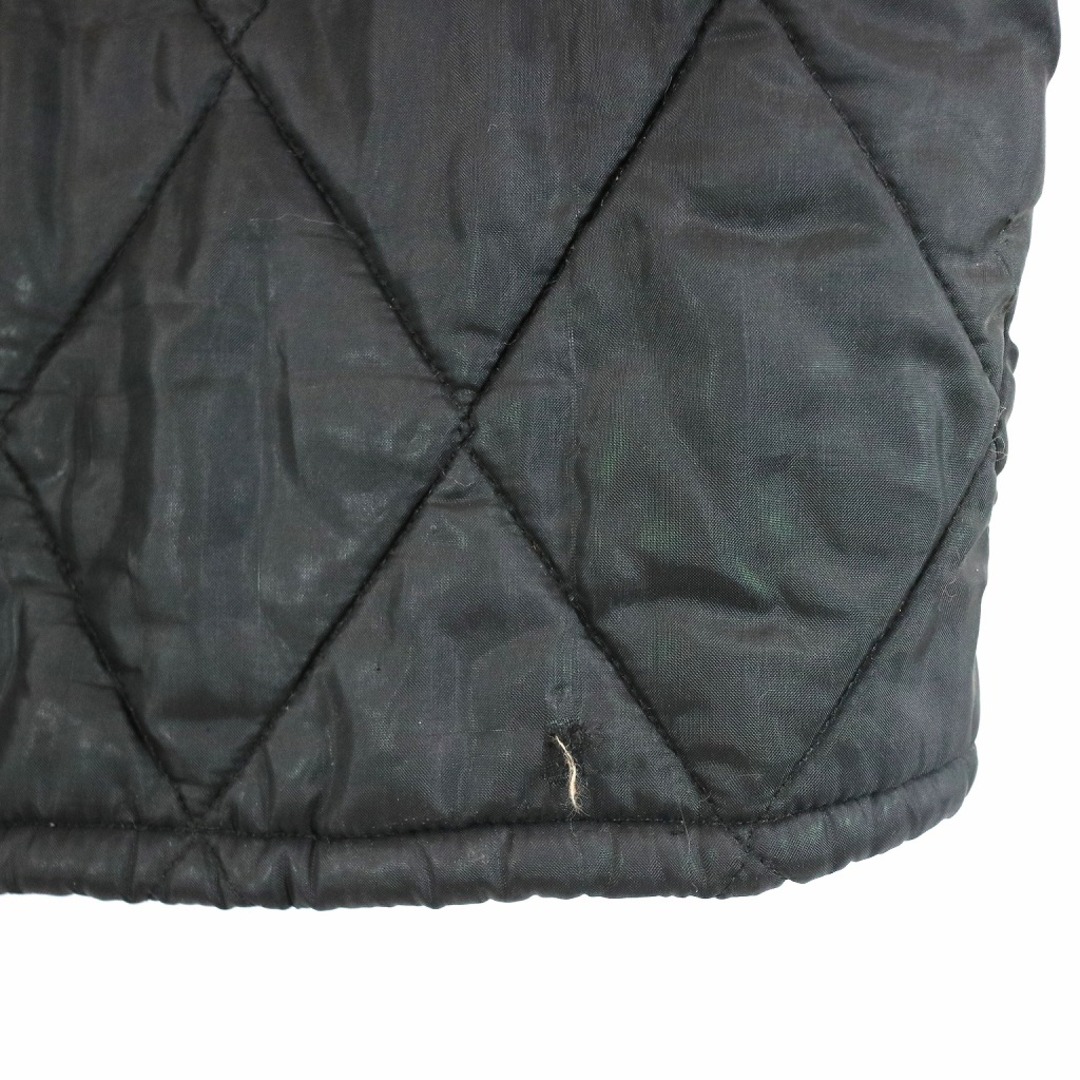Lee(リー)の70年代 USA製 Lee リー 中綿キルティング ジャケット 防寒 ロケットタロン ブラック (メンズ  XL相当) 中古 古着 N9301 メンズのジャケット/アウター(テーラードジャケット)の商品写真