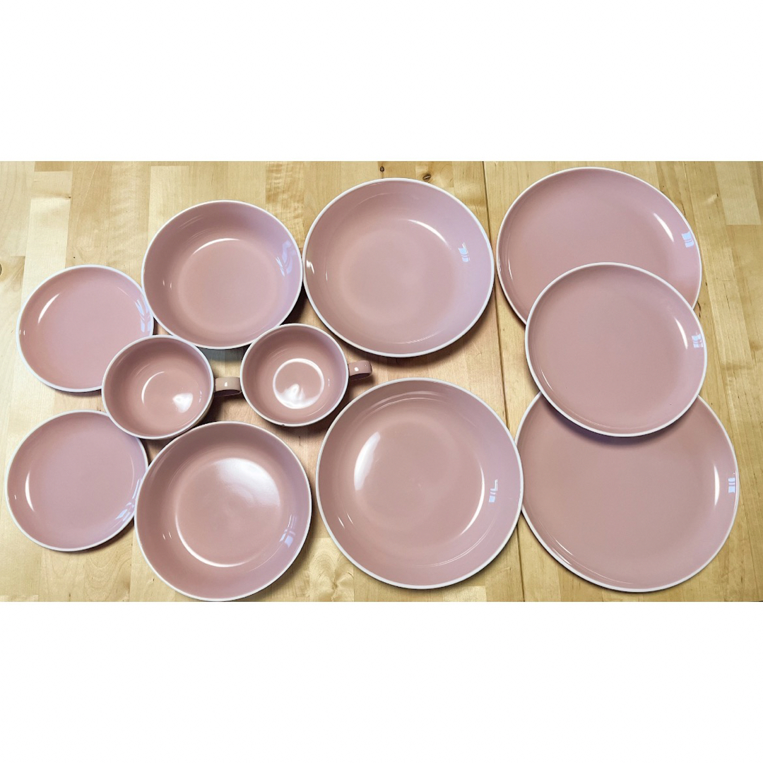 Francfranc  ピンク　オルディ プレート、カップ、深皿　食器　セット
