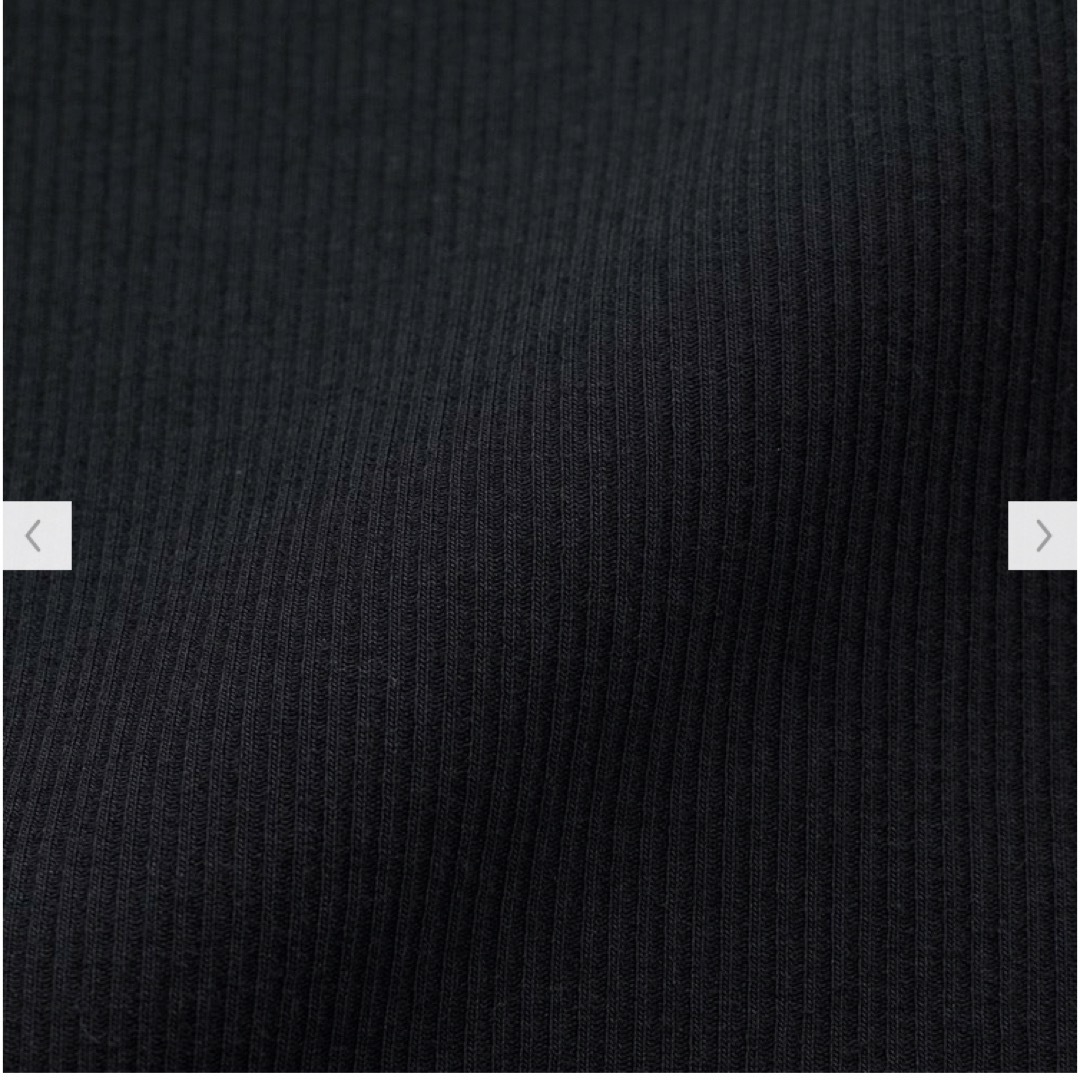 GU(ジーユー)のGU スタイルオーガニックリブレースVネックタンクトップ　XXL レディースの下着/アンダーウェア(アンダーシャツ/防寒インナー)の商品写真
