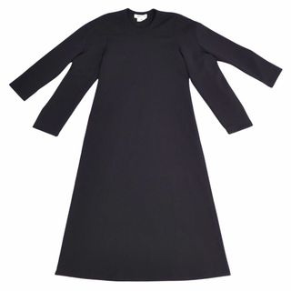 コムデギャルソン(COMME des GARCONS)の美品 コムデギャルソン COMME des GARCONS ワンピース ブラウス ロングスリーブ 無地 トップス レディース XS ブラック(ひざ丈ワンピース)