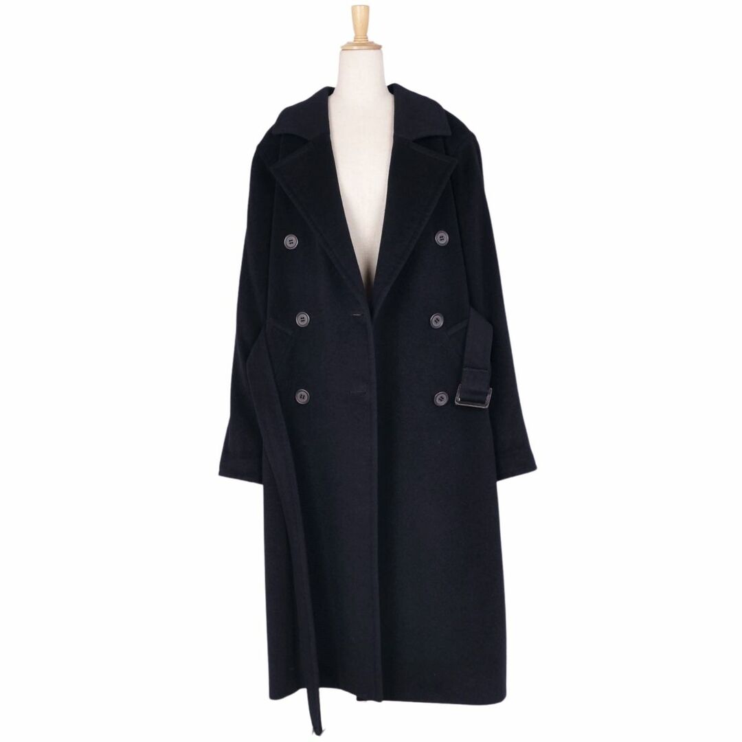 美品 Vintage クリスチャンディオール Christian Dior コート トレンチコート 無地 ウール アウター レディース 7(S相当) ブラック 美品 Vintage クリスチャンディオール Christian Dior コート トレンチコート 無地 ウール アウター レディース 7(S相当) ブラック