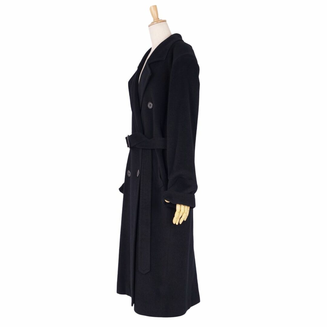 美品 Vintage クリスチャンディオール Christian Dior コート トレンチコート 無地 ウール アウター レディース 7(S相当)  ブラック