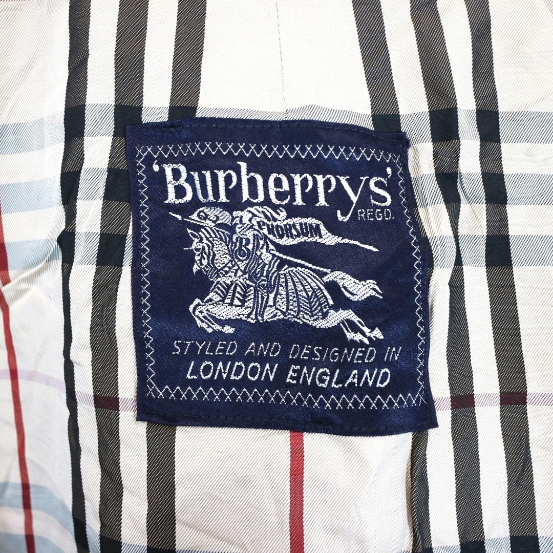 BURBERRY(バーバリー)の60年代 イングランド製 Burberrys バーバリーズ トレンチ コート フォーマル  ユーロ ピンク (レディース 38 M相当) 中古 古着 N9714 レディースのジャケット/アウター(ロングコート)の商品写真