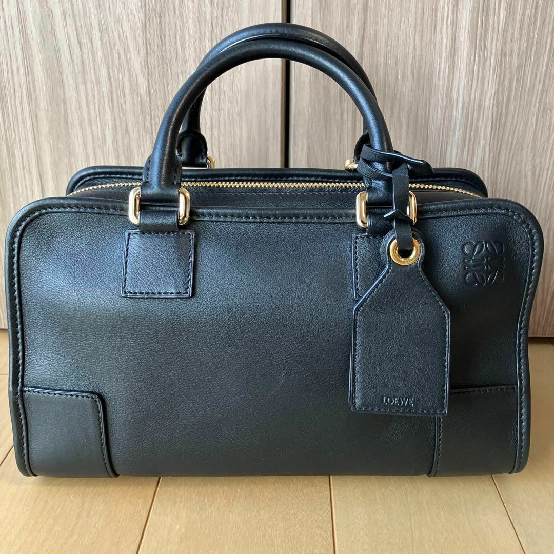 LOEWE - ロエベ アマソナ28 黒 ハンドバッグ ショルダーバッグ 2way