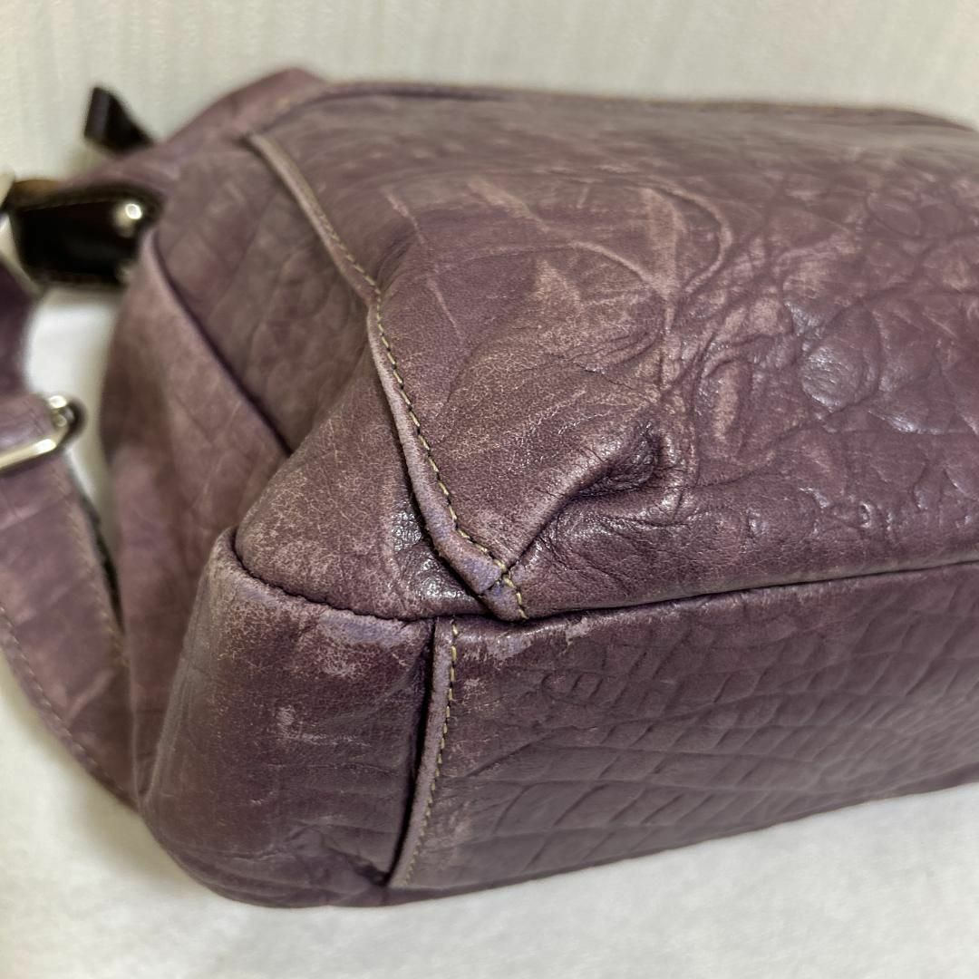 レア✨希少 ショルダーバッグ/ハンドバッグ パープル/紫 レディースのバッグ(ショルダーバッグ)の商品写真