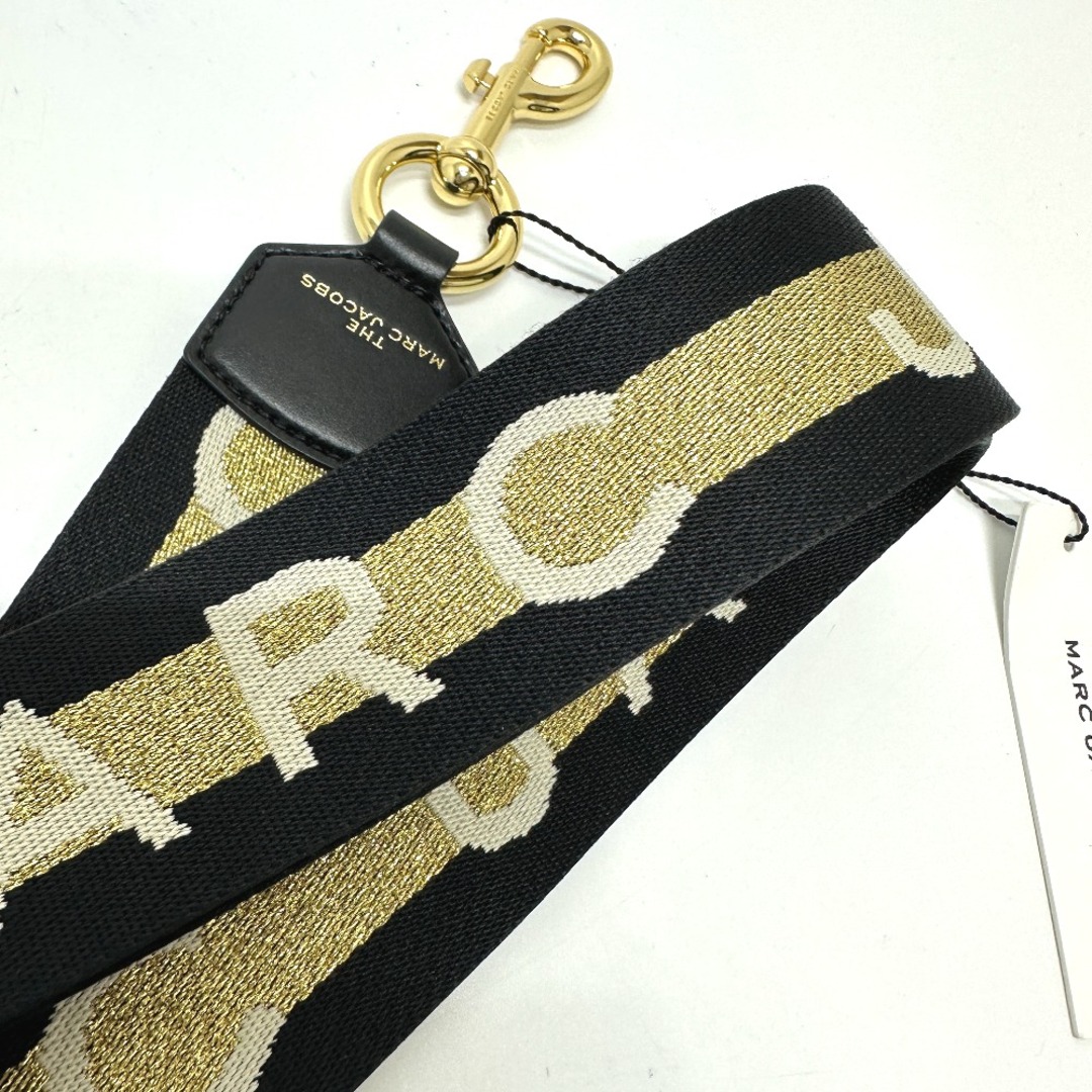 マークジェイコブス MARC JACOBS ザ ロゴ ウェビング ストラップ ショルダーストラップ ポリエステル ブラック 未使用