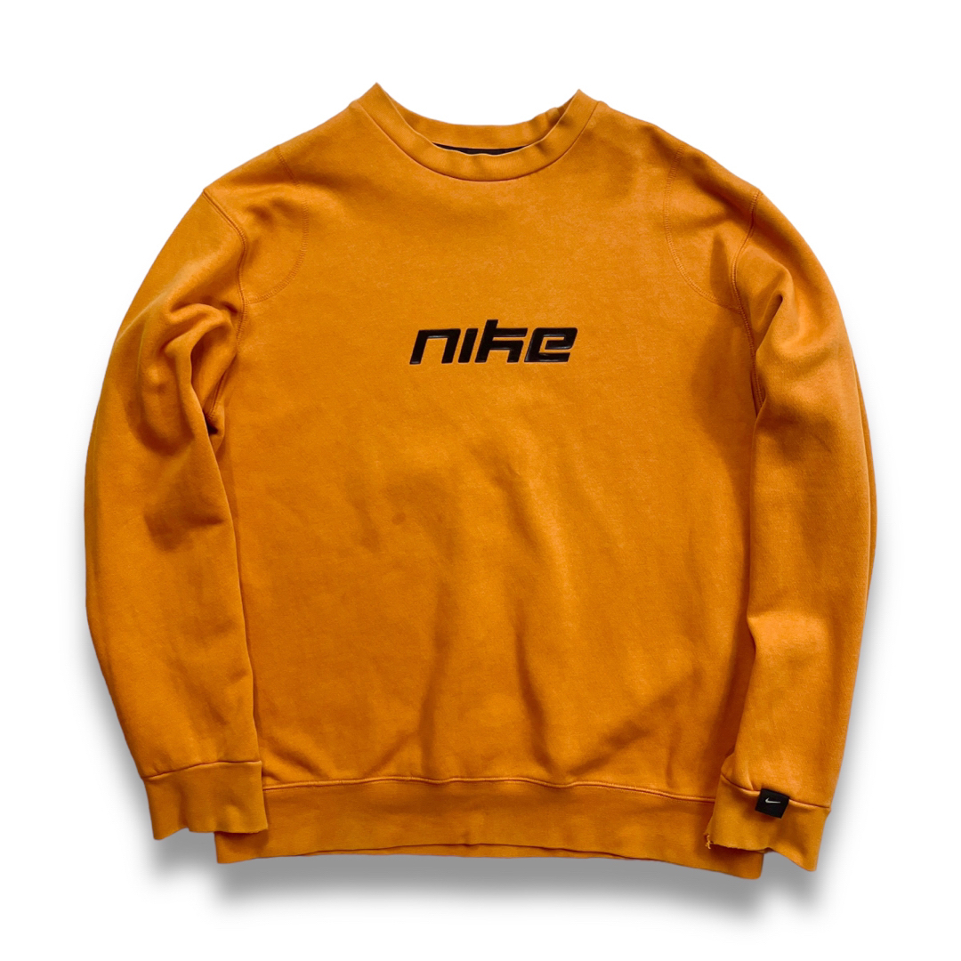 00s NIKE ナイキ スウェットシャツ ロゴ ベンチレーション オレンジ
