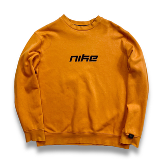 ナイキ(NIKE)の00s NIKE ナイキ スウェットシャツ ロゴ ベンチレーション オレンジ(スウェット)