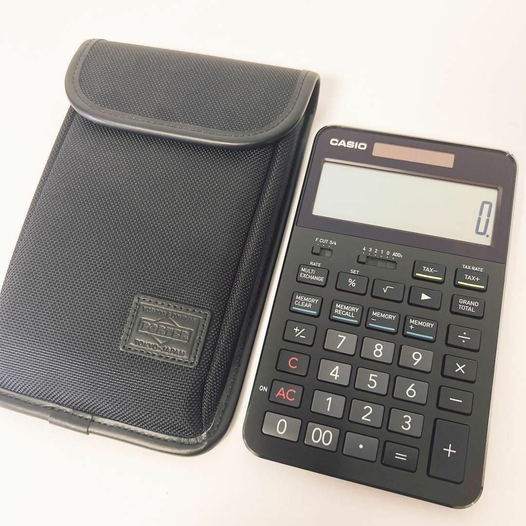 カシオ　S100  プレミアム電卓　ポーター製専用ケース付き　Casio