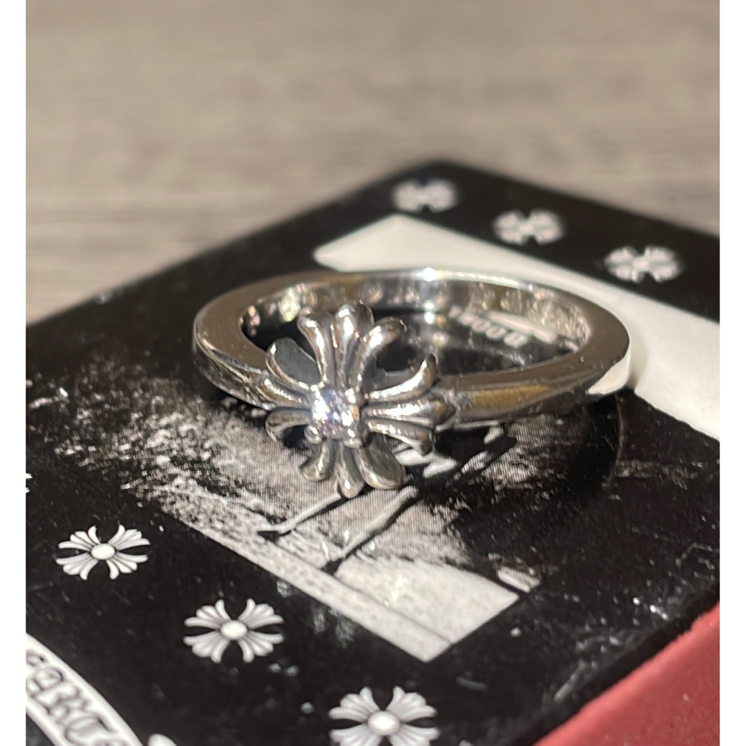 クロムハーツ好きに　シルバー925  バブルガムCHプラスリング　パヴェダイヤ メンズのアクセサリー(リング(指輪))の商品写真
