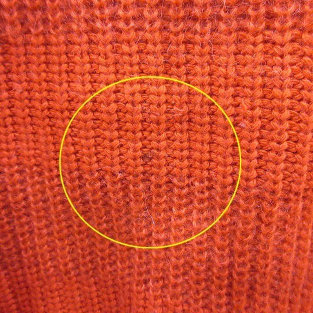 DRESSLAVE(ドレスレイブ)のドレスレイブ ニット セーター オフタートル ボーダー 長袖 38 赤 ■MO レディースのトップス(ニット/セーター)の商品写真