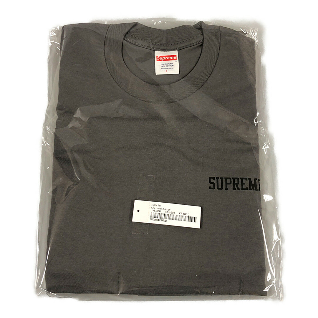 SUPREME シュプリーム 23AW Fighter Tee 半袖Ｔシャツ チャコール サイズL 正規品 / 32222 | フリマアプリ ラクマ