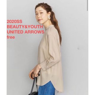 ビューティアンドユースユナイテッドアローズ(BEAUTY&YOUTH UNITED ARROWS)の1回だけ着用です★ BEAUTY&YOUTH バックボタンスリット9分袖ブラウス(シャツ/ブラウス(長袖/七分))