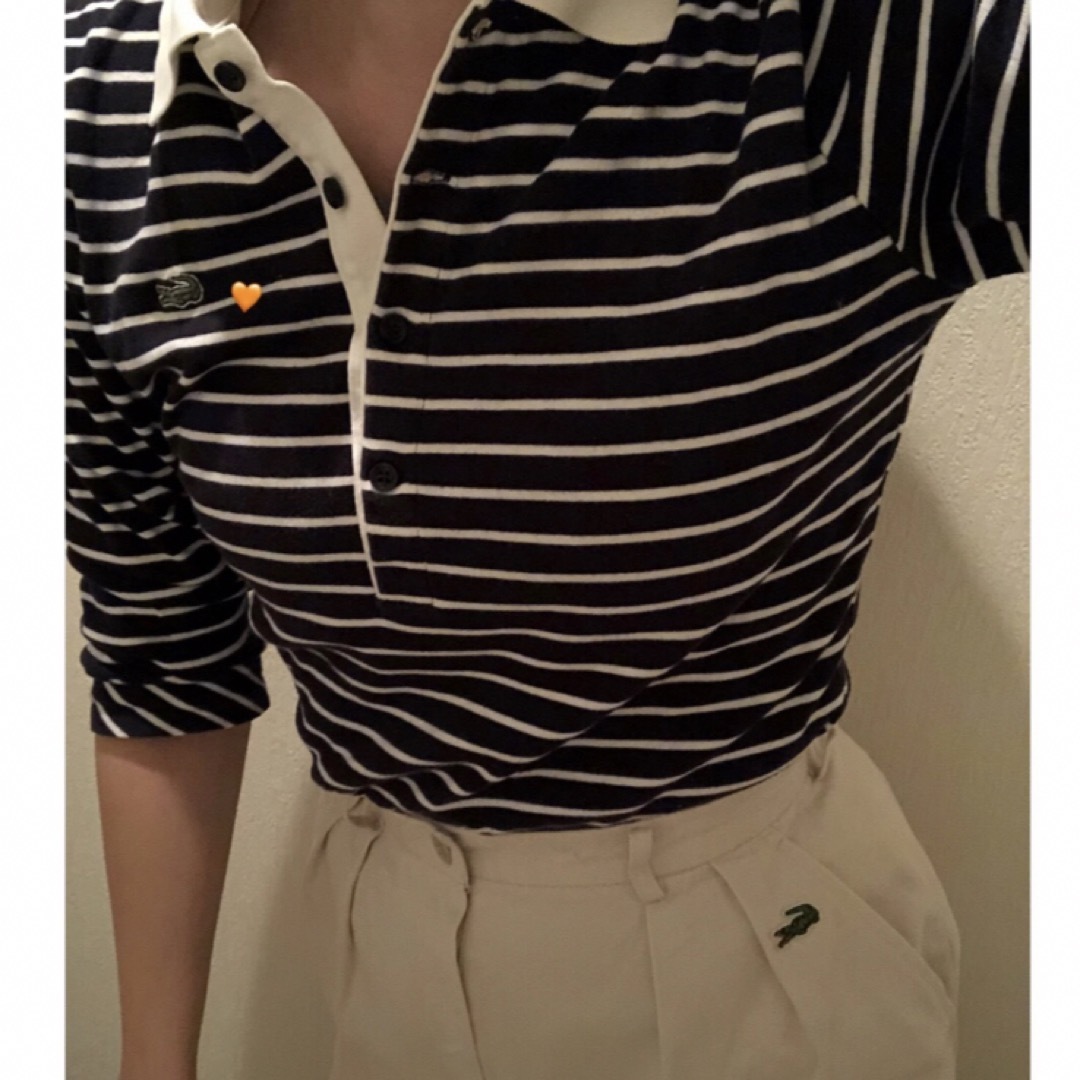 Lochie(ロキエ)のLACOSTE boarder tops🐊 レディースのトップス(カットソー(長袖/七分))の商品写真