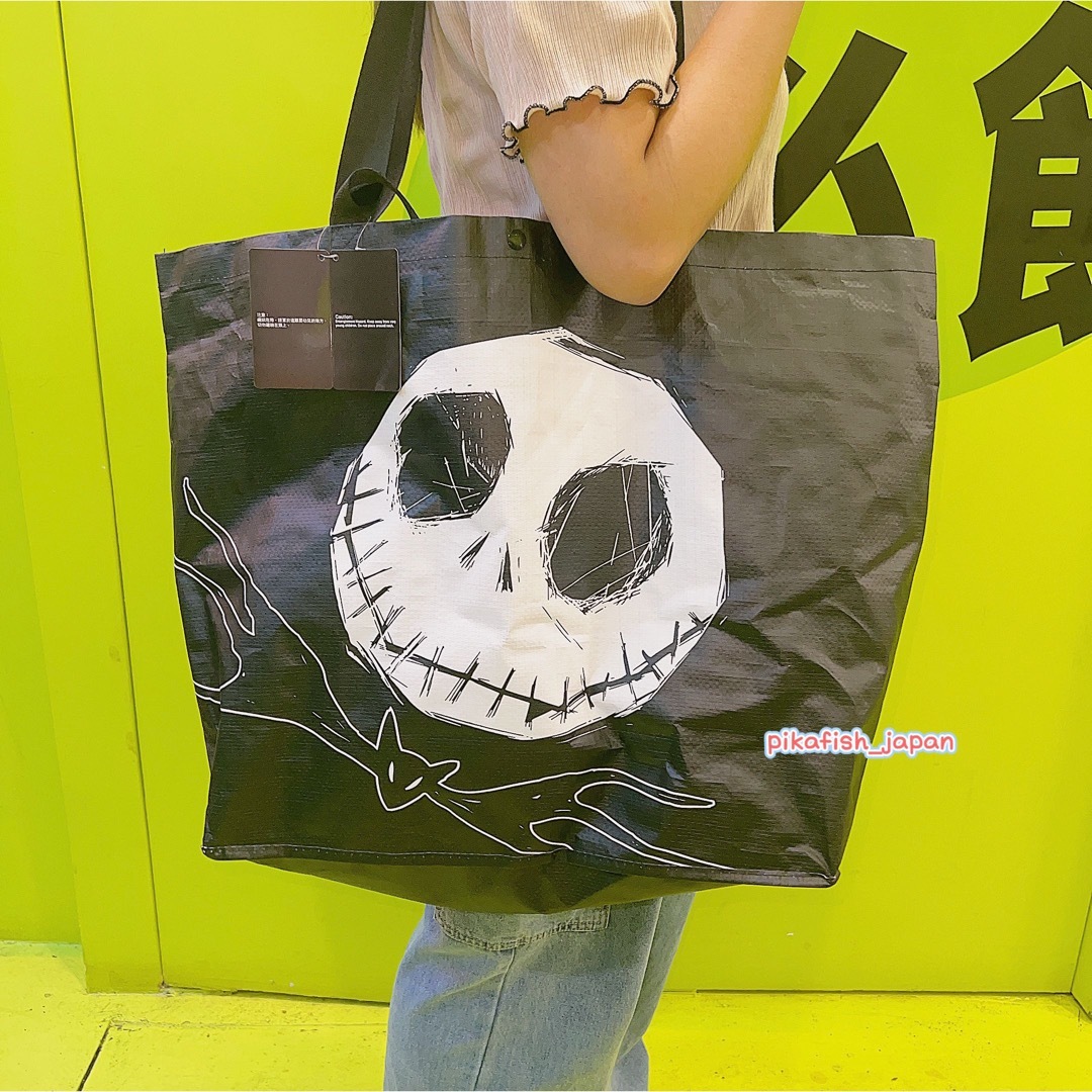 Disney(ディズニー)の【2点セット☆正規品】ナイトメア　ジャック　ハロウィンショッピングバッグ　香港 エンタメ/ホビーのおもちゃ/ぬいぐるみ(キャラクターグッズ)の商品写真