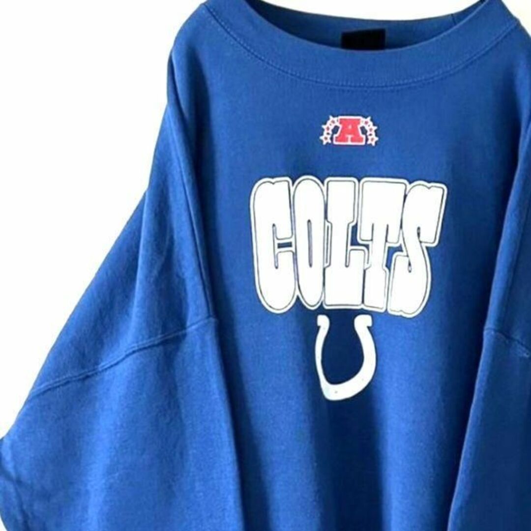 NFL コルツCOLTS ロゴ スウェット トレーナー 2XL ブルー 青