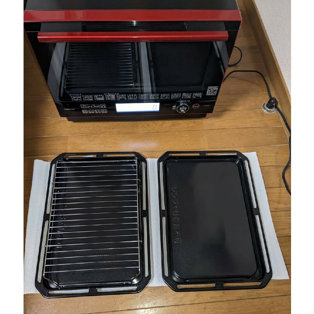動作良好品 東芝 ER-RD3000 グランレッド 石窯ドーム オーブンレンジの