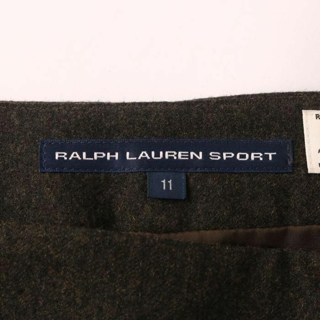 【ラルフローレン】 スカート ひざ丈 グリーン 日本製 11サイズ 日本製 4