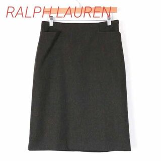 ラルフローレン(Ralph Lauren)の【ラルフローレン】 スカート ひざ丈 グリーン 日本製 11サイズ 日本製 中古(ウエア)