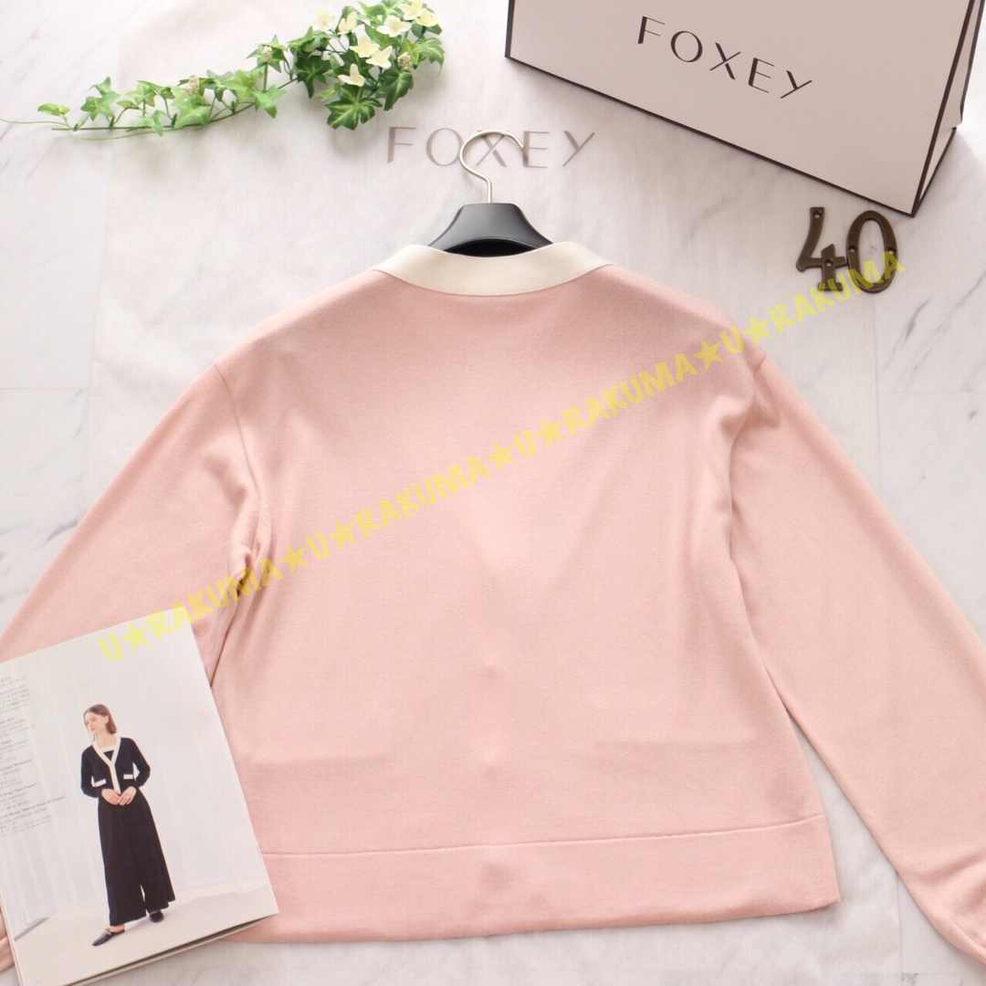 FOXEY - FOXEY☆美品☆キアラツインニット☆フレンチローズ☆40☆DM