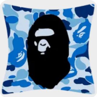 BAPE クッション　ape クッション　水色