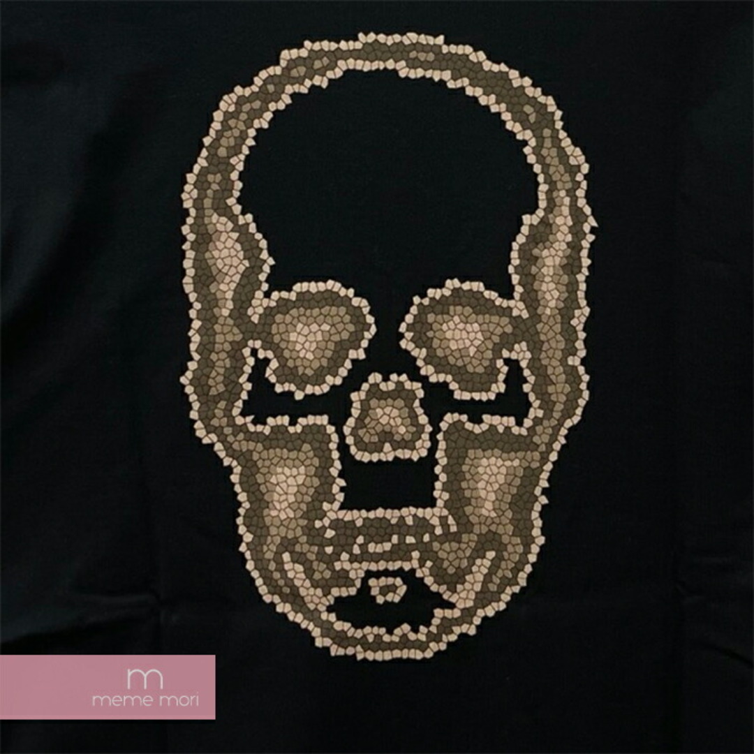 Lucien pellat-finet(ルシアンペラフィネ)のlucien pellat-finet Mosaic Skull Tee ルシアンペラフィネ モザイクスカルTシャツ 半袖カットソー プリント ポケT Vネック カットオフ ブラック サイズS【231010】【中古-B】【me04】 メンズのトップス(Tシャツ/カットソー(半袖/袖なし))の商品写真