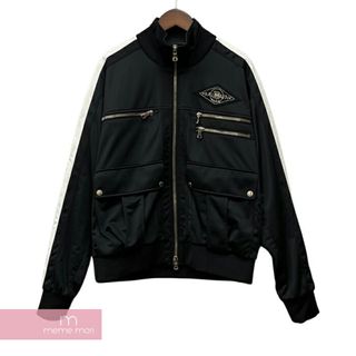 バルマン(BALMAIN)のBALMAIN Track Jacket SH08950Z316 バルマン トラックジャケット ジップブルゾン ラインストーン スパンコール ロゴ ジップポケット 鳥 ブラック サイズM【231010】【中古-B】【me04】(その他)