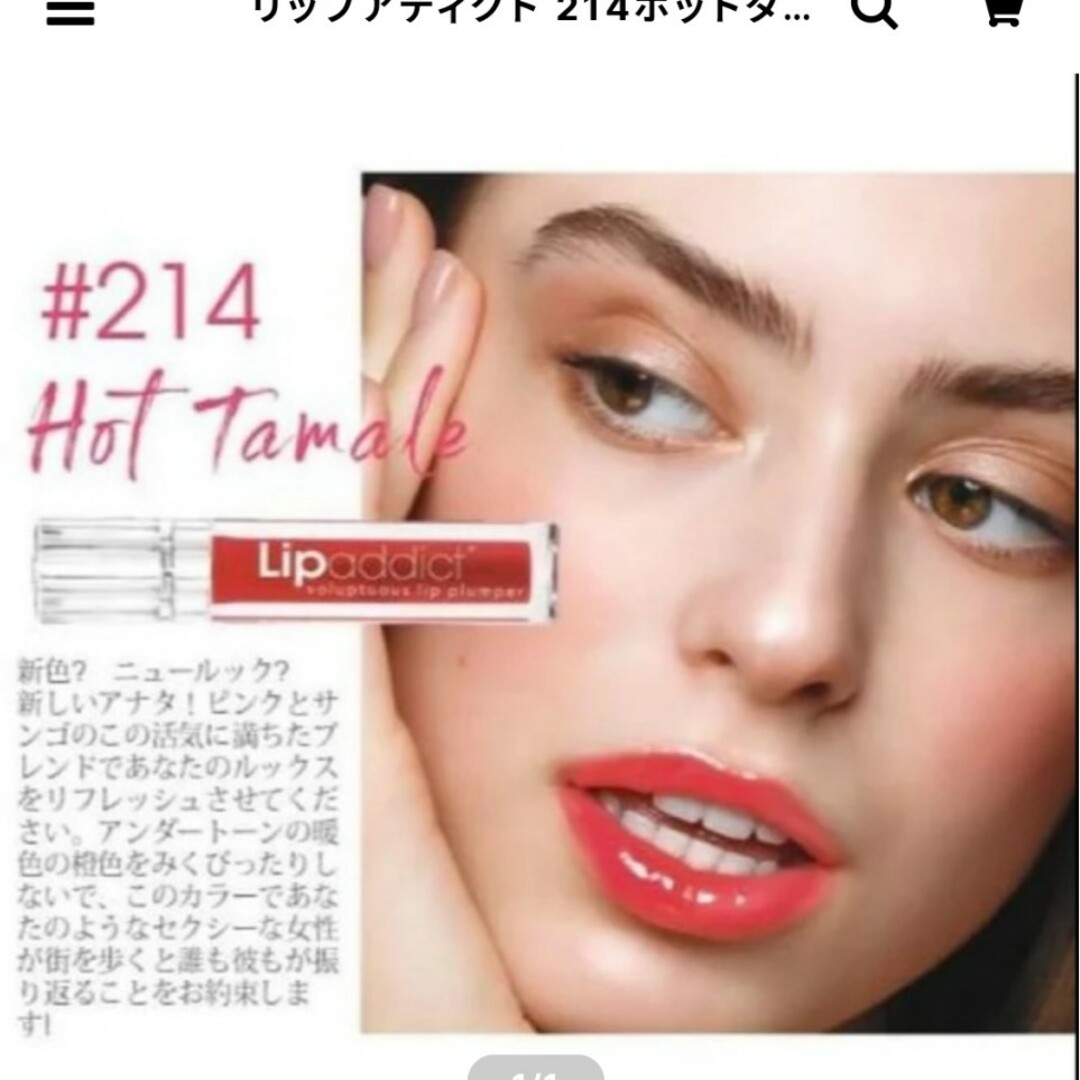 リップアディクト214ホットタマーレ コスメ/美容のベースメイク/化粧品(リップグロス)の商品写真