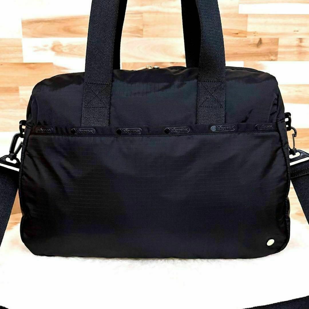 【レスポートサック×チャコット】限定コラボ 3wayボストンバッグ 黒×ピンク 1