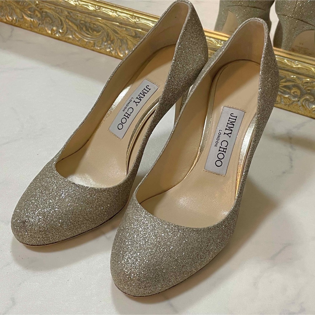 正規 Jimmy Choo パンプス グリッター22.5cm-